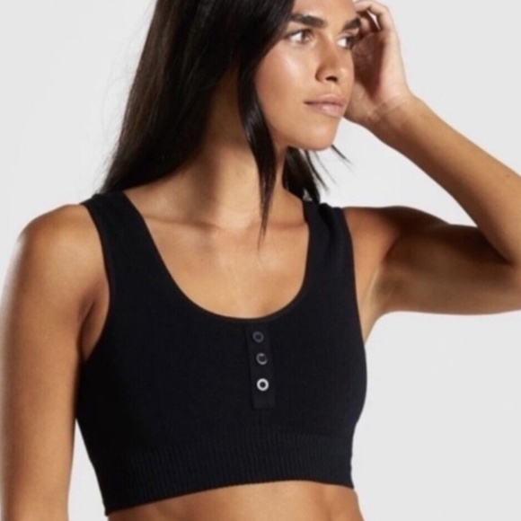 Gymshark Power Down Croplette Sports Bra Size XS - Picture 1 of 4